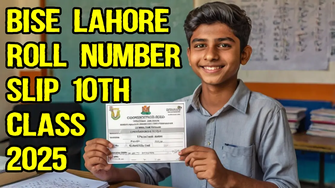 Bise Lahore Roll Number Slip 10th Class 2025